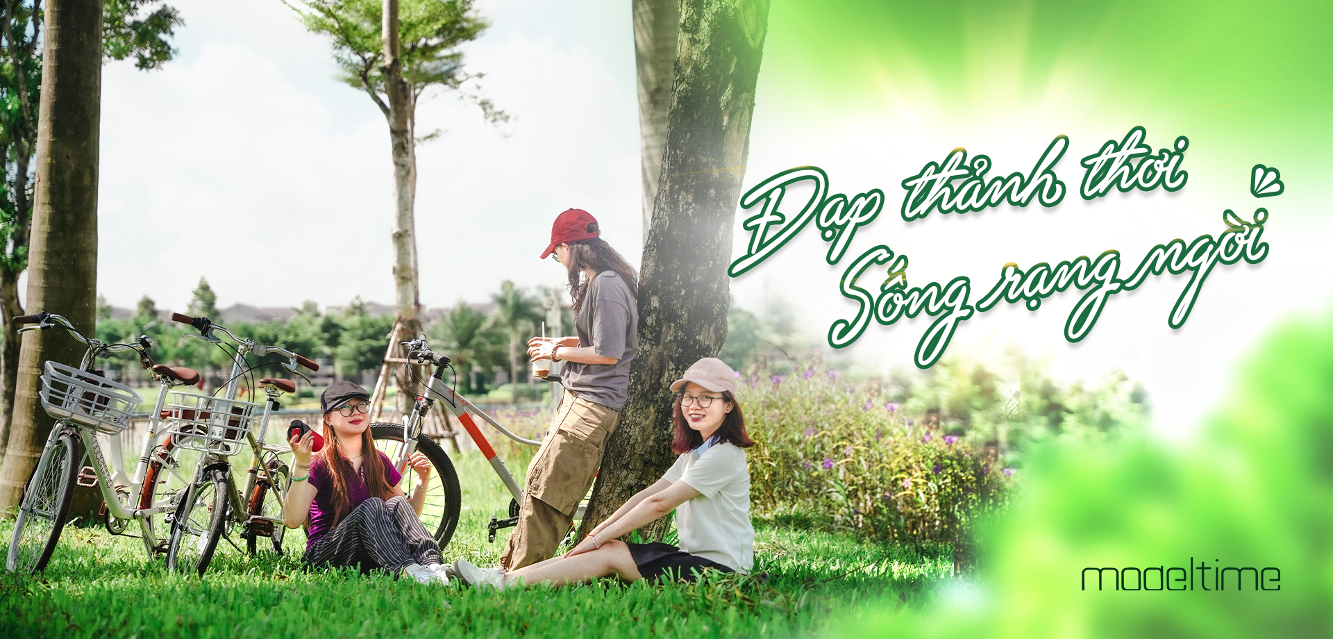 Xe đạp nữ California đạp thảnh thơi, sống rạng ngời