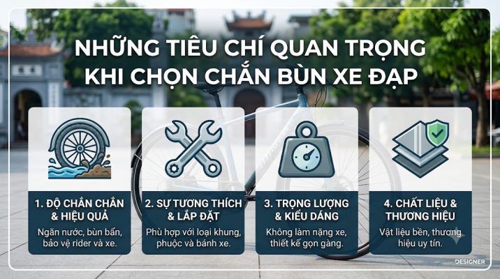 Những tiêu chí quan trọng khi chọn chắn bùn xe đạp 
