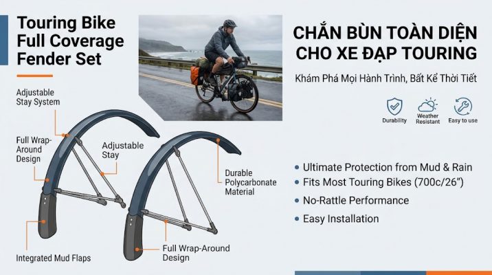 chắn bùn xe đạp Touring 