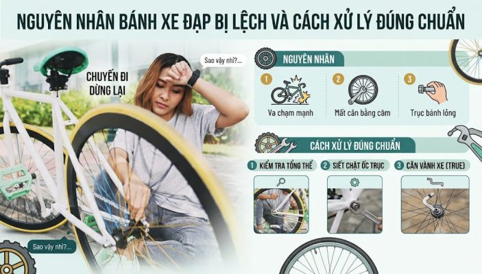 nguyên nhân bánh xe bị lệch
